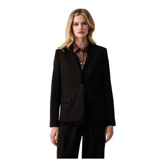 Twinset Blazer de botonadura sencilla - Jackets - Mujer - Negro - XS