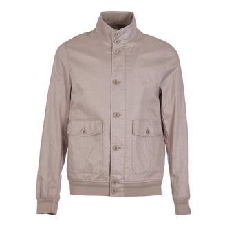 Duno Sand Bomber Jacket - Heren - Zomerjassen - Beige - L - Linnen - Jassen
