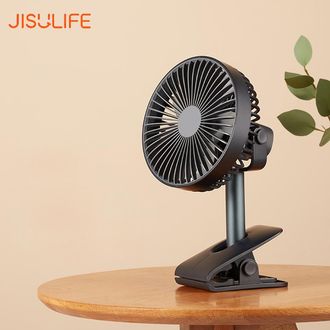 OEM Ventilador Con Clip Jisulife, Ventilaci&oacute;n De 360&deg;, 4 Velocidades, Bajo Nivel De Ruido, Interfaz Usb-c, Bater&iacute;a Recargable De 4000 Mah, Inal&aacute;mbrico, Pa