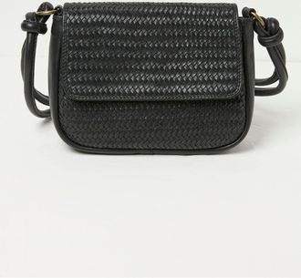 Fat Face FatFace Alexia Black Woven Shoulder Bag