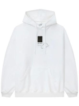 スウェット・トレーナー DOUBLET 'Polyurethane Embroidery' hoodie White Doublet White Polyurethane Embroidery hoodie for Men Online