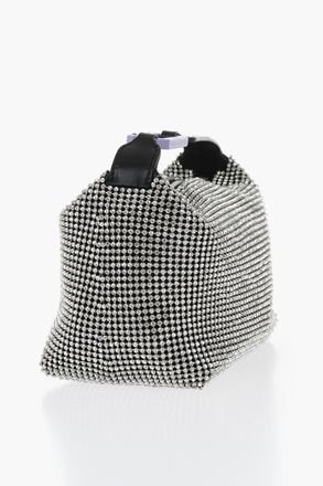 E&eacute;ra Borsa a Mano MOON in Pelle con Cristalli All-Over E&eacute;ra