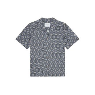 Les Deux Short Sleeve Shirts, male, Multicolor, Size: 2XL Lukas Arabesque AOP SS Shirt