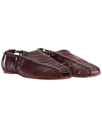 Farm Rio Farm Rio Macrame Leather Ballerina Flat