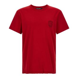 Dolce & Gabbana Heren, Tops, Rood, Maat: XS Katoen
