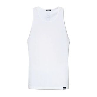 Dsquared2 Sleeveless Tops, male, White, Size: 2XL Sleeveless Lingerie Top