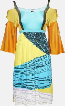 M Missoni Multicolor Printed Jersey Short Dress
