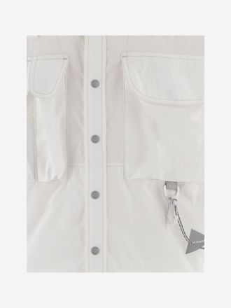 And Wander Mens Shirt Cotton-Blend White