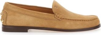 Tod's Slip-on Loafers - Dames - Loafers - Beige - 40 EU - Leer - Schoenen