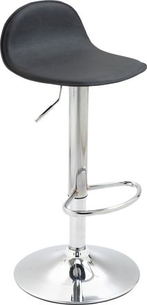 Clp Taburete De Bar Lana V2 En Simil Cuero Negro Cromado