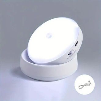 OEM Luz Nocturna Con Sensor De Movimiento, 6 Led, Luz Nocturna Creativa Para Dormitorio, Pasillo Y Armario, Luz Nocturna Port&aacute;til Y De Pared - Crezuo