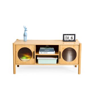 Relaxdays Relaxdays Mobile Tv, Con 2 Ante, Per Tv Fino A 43 Pollici, Legno, Hlp: 48 X 103 X 40 Cm, Tavolino