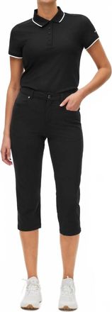 R&ouml;hnisch Modern Classic Chie Capri Pants In Black