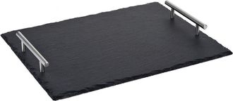 Wolfgang Puck Cookware Slate Tray with Stainless Steel Handles in Black at Nordstrom