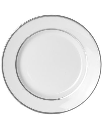 10 Strawberry Street Set Of 6 Silver Double Line Salad/Dessert Plates