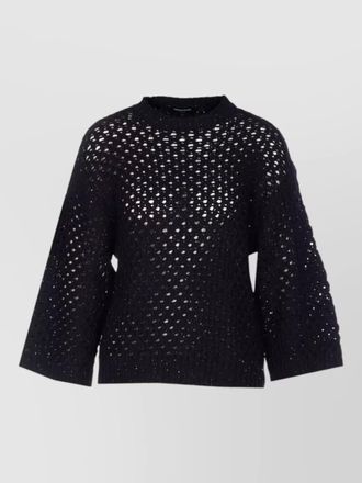 Fabiana Filippi knitwear top glitter detail open knit
