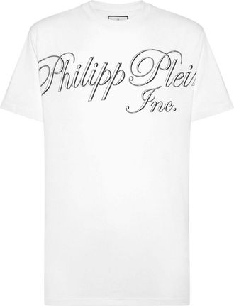 Philipp Plein logo-print cotton T-shirt - men - Cotton - XXXXL - White