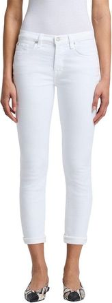7 For All Mankind Josefina Twill White Boyfriend Jean