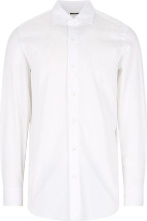 Finamore 1925 Milano-Zante White Cotton Shirt