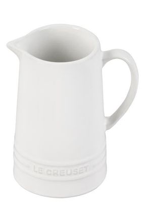 LE CREUSET Small Stoneware Pitcher in White at Nordstrom, Size 10 Oz