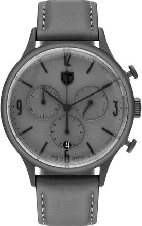 DUFA Van Der Roche Chronograph Quartz Grey Dial Mens Watch DF-9002-0C
