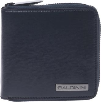 Baldinini Portemonnee met rits - Heren - Portefeuilles - Blauw - ONE Size - Leer - Accessoires