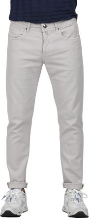 Incotex Stretch vijf-pocket broek - Heren - Slim Fit Jeans - Wit - W31 - Jeans