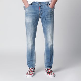 Dsquared2 Jeans Skater in denim stretch lavaggio chiaro