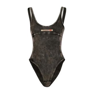 Diesel Phoebe-dnm One-piece - female - Diesel - Swimsuits - Black - M - Swimwear