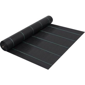 vidaXL Estera De Control De Malezas Y Ra&iacute;ces Pp Negro 1x100 M Vidaxl