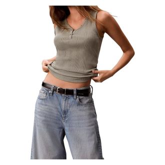 Calvin Klein Mujer, Camisetas, Verde, Talla: L