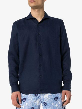 Orlebar Brown Mens Giles Long-Sleeve Shirt Aw26 M