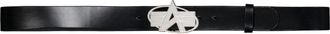 Alpha Industries Lederg&uuml;rtel ALPHA INDUSTRIES Logo Belt, Herren, Gr. onesize, schwarz, Obermaterial: 100% Leder, G&uuml;rtel Lederg&uuml;rtel