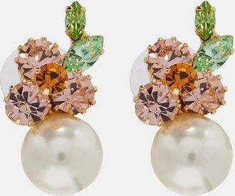 Jennifer Behr Vivi embellished floral earrings