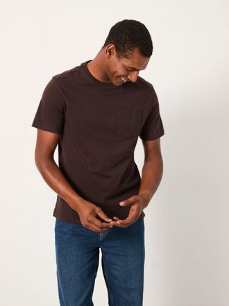 Fat Face FatFace Cove Chocolate Brown Pocket T-Shirt