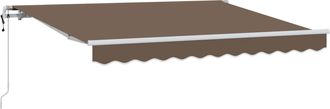 vidaXL Toldo Retr&aacute;ctil Gris Topo 300 X 250 Cm Tela Y Aluminio Vidaxl