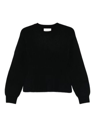 Lisa Yang Miriella geribbelde trui - Zwart