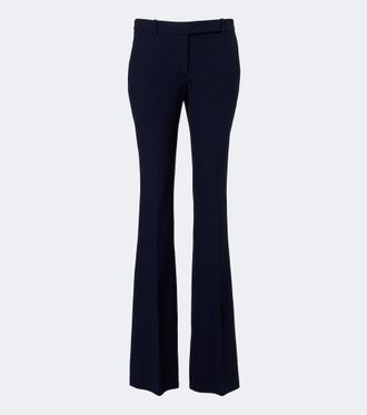 Alexander McQueen Cr&ecirc;pe bootcut pants