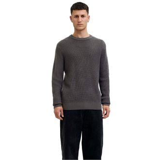 Jack & Jones Jack And Jones Heren Trui met structuur en lange mouwen (Asfalt)