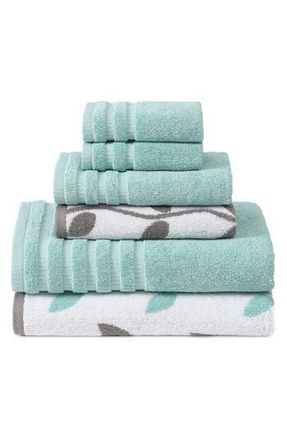 Modern Threads Yard Dyed 6-Piece Towel Set in Aqua at Nordstrom Rack, Size 6 Piece Set
