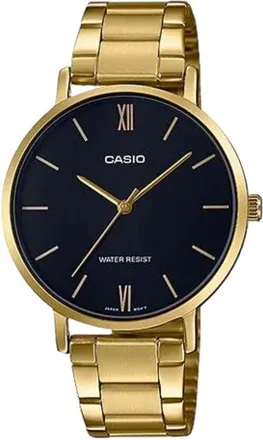 Casio Womens Gold-Tone Stainless Steel Bracelet Watch - LTP-VT01G-1BUDF