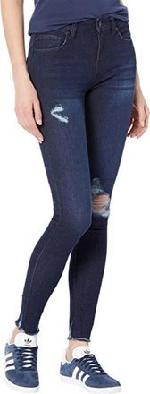 William Rast Womens William Rast Jeans Blue Denim Distressed Mid-Rise Perfect Skinny JZZ 48
