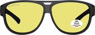 Montana Eyewear FO6 Polarized FO6C Mens Sunglasses Black Size 62