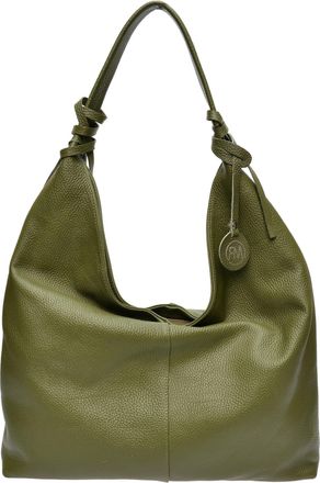 Roberta M Groen Rundleer Tas