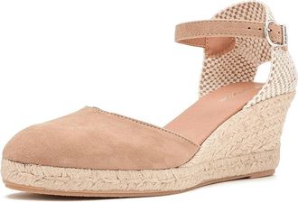 Barbour Elder Espadrille Wedge Womens Sandals Tan Suede : 10 M