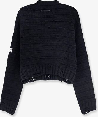 Maison Margiela Womens Sweater Wool-Blend Black