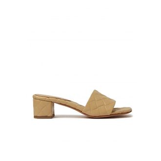 Bottega Veneta Sandalo - female - Bottega Veneta - Heeled Mules - Beige - 4 UK - Shoes