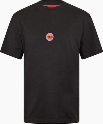 HUGO BOSS Mens Crew Neck Short Sleeve Jersey T-Shirt - Black - Size: 40