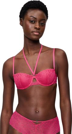 Triumph Balconette-BH TRIUMPH That Night In Vegas, Damen, Gr. 70, Cup C, rosa (flashy pink), Mesh, Obermaterial: 47% Polyester, 43% Polyamid, 10% Elasthan, BH