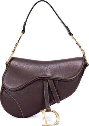 Dior Pre-owned Womens Saddle Handbag - Brown - One Size